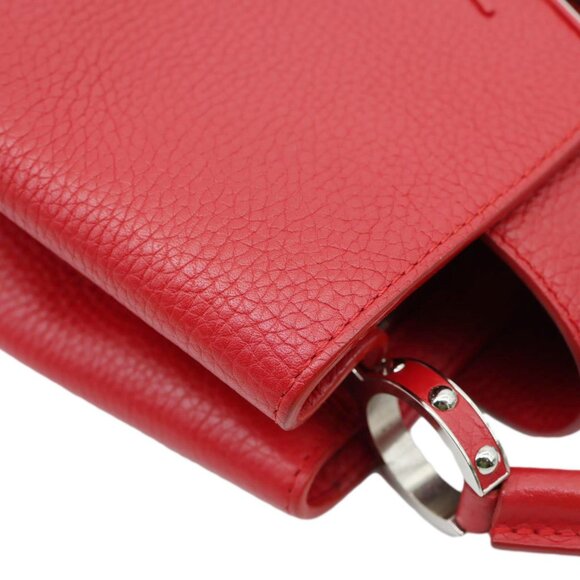 Louis Vuitton  Capucines MM Taurillon Leather Satchel Bag Red - Picture 6 of 15
